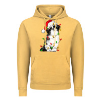 Vintage Mustard christmas shih tzu dog Vintage Hoodie - LillyAllenDesigns