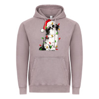Vintage Zinc christmas shih tzu dog Vintage Hoodie - LillyAllenDesigns