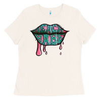 Beach Babe Leopard Lips Ladies Tee | Teevron