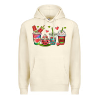 Sandshell watermelon summer coffee cups Premium Hoodie - OliviaCreatesArt
