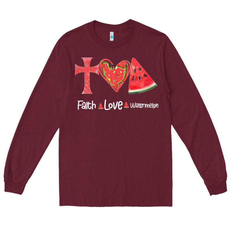 Faith Love Watermelon Long Sleeve Tee by Bettercallsaul | Teevron