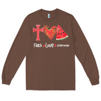 Chestnut Faith Love Watermelon Long Sleeve Tee - Bettercallsaul
