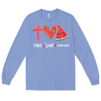 Colony Blue Faith Love Watermelon Long Sleeve Tee - Bettercallsaul