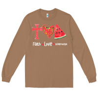 Toasted Coconut Faith Love Watermelon Long Sleeve Tee - Bettercallsaul