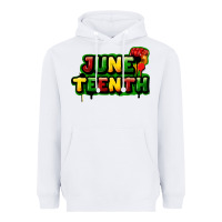 White juneteenth Heavyweight Hoodie - FaDigitalArtStudio