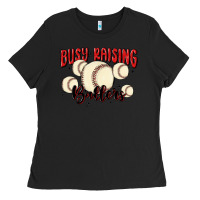 Busy Raising Ballers Ladies Tee | Teevron