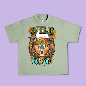 Wild West Urban Heavy Tee Designed By Artiststas