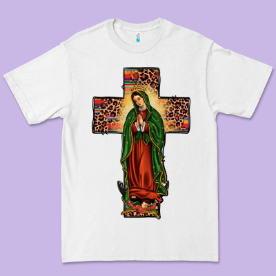 Our Lady Of Guadalupe Cros Premium Tee Designed By Jahusdesignshop