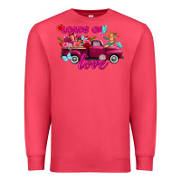 Cardinal Loads of love valentine's day truck Premium Sweatshirt - FaDigitalArtStudio