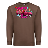 Chestnut Loads of love valentine's day truck Premium Sweatshirt - FaDigitalArtStudio