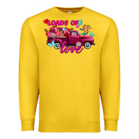 Lemon Loads of love valentine's day truck Premium Sweatshirt - FaDigitalArtStudio