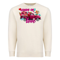 Sandshell Loads of love valentine's day truck Premium Sweatshirt - FaDigitalArtStudio