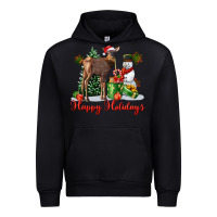 Happy Holidays Baby Deer Urban Hoodie | Teevron
