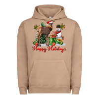 Pigment Burro happy holidays baby deer Urban Hoodie - LillyAllenDesigns