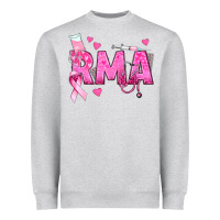 Heather Grey breast cancer rma registered medical assistant Heavyweight Sweatshirt - texasbilliewilder