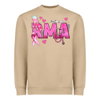 Mushroom breast cancer rma registered medical assistant Heavyweight Sweatshirt - texasbilliewilder