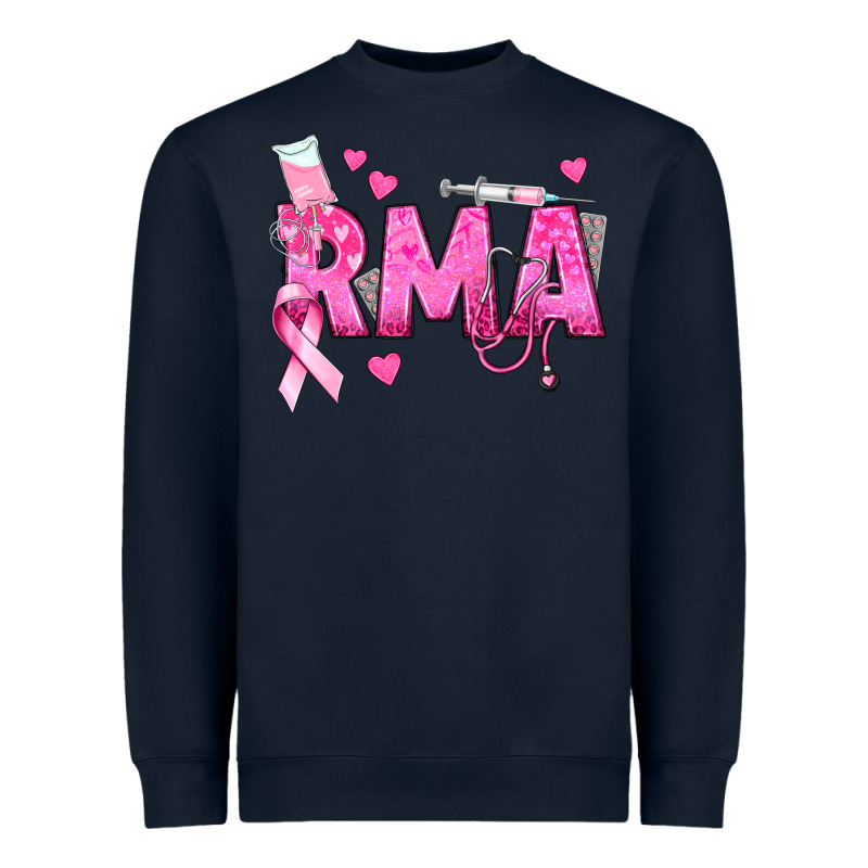 Breast Cancer Rma Registered Medical Assistant Heavyweight Sweatshirt by texasbilliewilder | Teevron