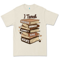 Bone i teach strength bravery equality love history Premium Tee - MaliasSmallBusiness
