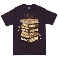 Plum i teach strength bravery equality love history Premium Tee - MaliasSmallBusiness