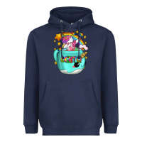 Navy LGBTQ Unicorn And Narwhal Mug Heavyweight Hoodie - BundleAndBundleShop
