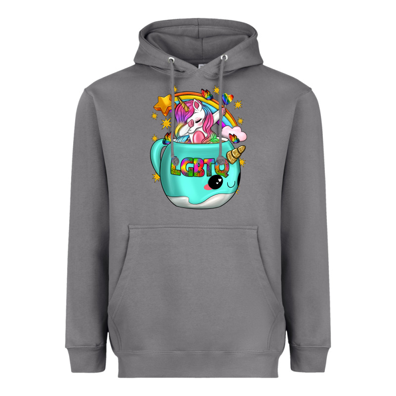 Lgbtq Unicorn And Narwhal Mug Heavyweight Hoodie by BundleAndBundleShop | Teevron