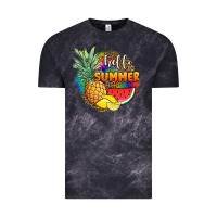 Cloud Black hello summer pineapple Vintage Tee - JahusDesignShop