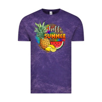 Cloud Purple hello summer pineapple Vintage Tee - JahusDesignShop