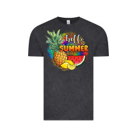 Vintage Black hello summer pineapple Vintage Tee - JahusDesignShop
