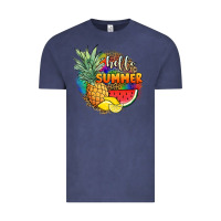 Vintage Denim hello summer pineapple Vintage Tee - JahusDesignShop