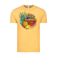 Vintage Mustard hello summer pineapple Vintage Tee - JahusDesignShop