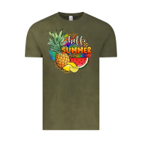 Vintage Olive hello summer pineapple Vintage Tee - JahusDesignShop