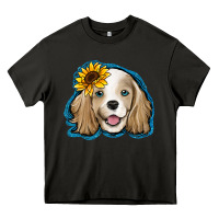 Asphalt cocker spaniel sunflower Heavy Core Tee - Jasminsmagicworld
