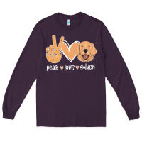 Plum Peace Love Golden Long Sleeve Tee - Bettercallsaul