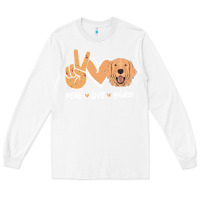 White Peace Love Golden Long Sleeve Tee - Bettercallsaul