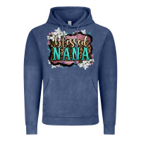 Vintage Denim blessed nana Vintage Hoodie - LillyAllenDesigns