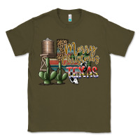 Army Green merry christmas texas Classic Tee - SublimationCraftShop