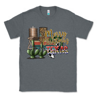 Charcoal Heather merry christmas texas Classic Tee - SublimationCraftShop