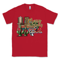 Red merry christmas texas Classic Tee - SublimationCraftShop