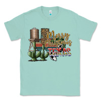 Seafoam merry christmas texas Classic Tee - SublimationCraftShop