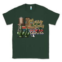 Sports Green merry christmas texas Classic Tee - SublimationCraftShop
