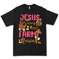 Black jesus praising and farm raising Premium Tee - MaliasSmallBusiness