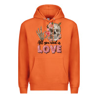 Carrot Skull all you need is love Premium Hoodie - FaDigitalArtStudio
