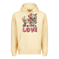 Pina Colada Skull all you need is love Premium Hoodie - FaDigitalArtStudio