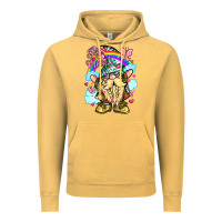 Vintage Mustard best mom gnome rainbow clouds butterfly glitter Vintage Hoodie - LillyAllenDesigns