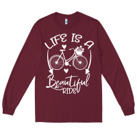 Burgundy Life is a beautiful ride Long Sleeve Tee - Bettercallsaul