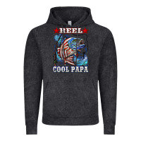 Reel Cool Papa American Flag Bass Fishing Vintage Hoodie | Teevron