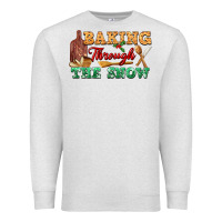 Oatmeal Heather baking through the snow Premium Sweatshirt - FaDigitalArtStudio