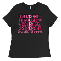 Black overcome through courage strength  malia Ladies Tee - MaliasSmallBusiness