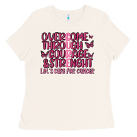 Bone overcome through courage strength  malia Ladies Tee - MaliasSmallBusiness