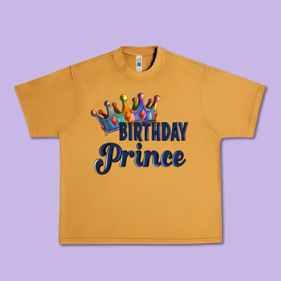 Birthday Prince Urban Heavy Tee Designed By Artiststas